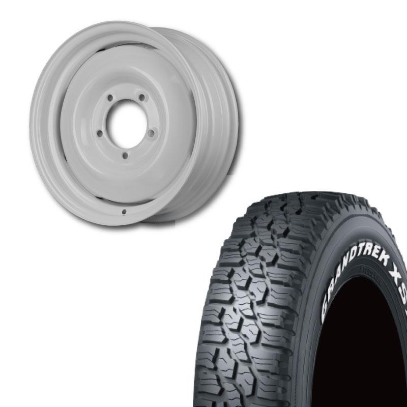GRANDTREK 185/85R16 DUNLOP XS1 WL&オールドスタイルスチールホイール 
