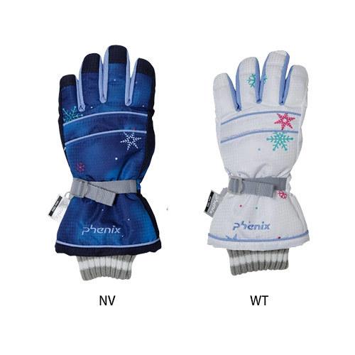 スノーグローブ 旧モデル PHENIX フェニックス スキーグローブ ジュニア 子供用 Snow Crystal Girl's Gloves PS9H8GL90