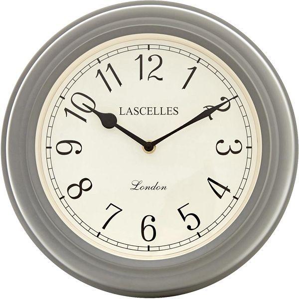 ロジャーラッセルRoger Lascelles社製　掛け時計　Lascelles Classic Wall Clock GREY 32cm ロジャーラッセル時計　LC-LASC-GREY｜clock-shop-cecicela