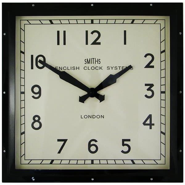 掛け時計　ロジャーラッセル　RogerLascelles　 Smiths Retro Clock 41cm　SM-ENGLISH-BLACK　送料無料