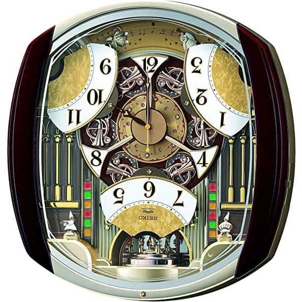 名入れ掛け時計　掛け時計：セイコー：RE564H：電波掛け時計・からくり時計（名入れ代込みです。）贈答品　記念品　メロディー_3