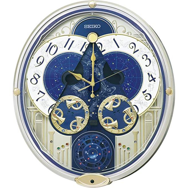 名入れ掛け時計　掛け時計：セイコー：RE582G：電波掛け時計・からくり時計（名入れ代込みです。）贈答品　記念品　メロディー｜clock-takaradou｜03