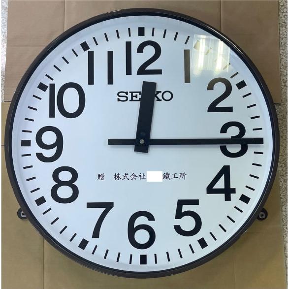 セイコー　55cm　FM電波修正機能付き　掛け時計　SFC-503R　交流式　屋外・屋内OK　鋼板製　SEIKO　駆動器（AP-400R）付き_2