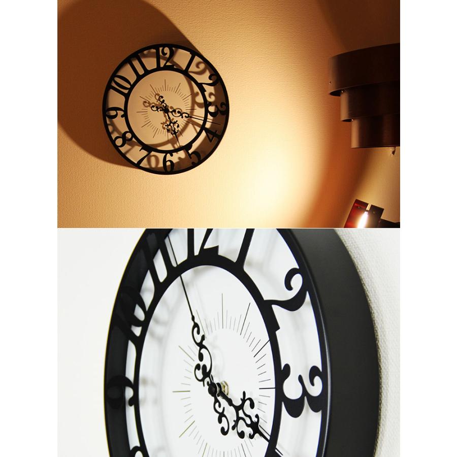 壁掛け時計 掛け時計 オシャレ かわいい おしゃれ 姫系 リビング ダイニング 子供部屋 シンプル おすすめ 時計 インテリア ジゼル GISEL クリスマス プレゼント | INTERFORM | 04