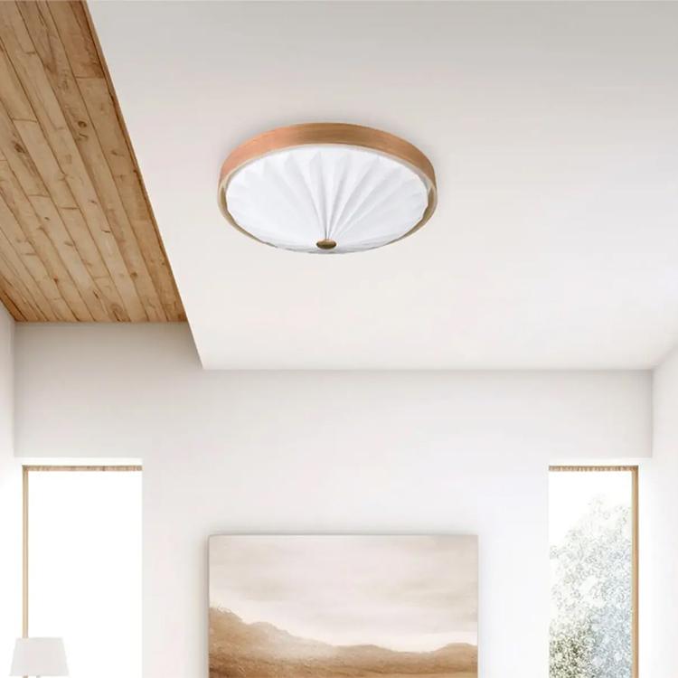 WOOD PLEATS CEILING LIGHT LEDシーリングライト 調光調色 北欧モダン ジャパンディ  天然木 ミニマル 北欧 ACE-170NA/BR リモコン |  | 02