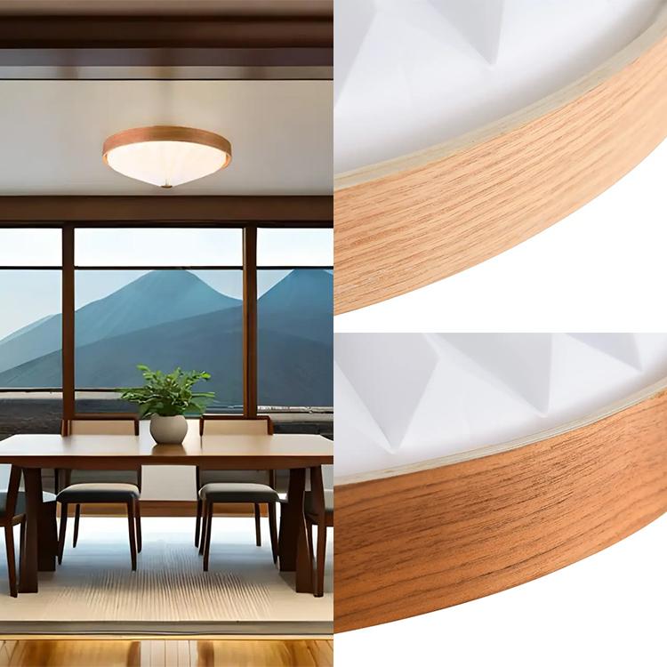 WOOD PLEATS CEILING LIGHT LEDシーリングライト 調光調色 北欧モダン ジャパンディ  天然木 ミニマル 北欧 ACE-170NA/BR リモコン |  | 05