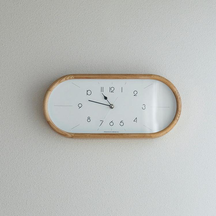 掛け時計 Curva クルヴァ ウォールクロック インターフォルム シンプル