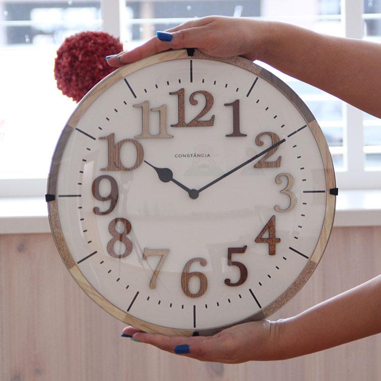 掛け時計 ティール 電波時計 木 コルク 木製 ナチュラル ウォールクロック 見やすい リビング おしゃれ かわいい TIEL CL-9706 インターフォルム クリスマス | INTERFORM | 02