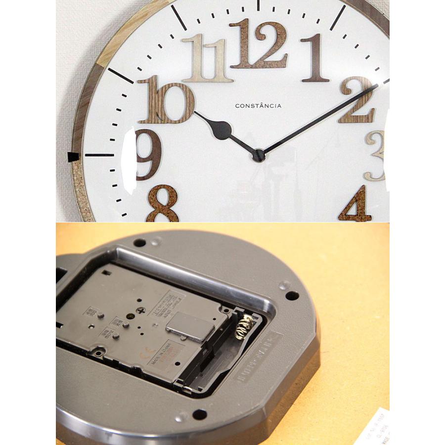 掛け時計 ティール 電波時計 木 コルク 木製 ナチュラル ウォールクロック 見やすい リビング おしゃれ かわいい TIEL CL-9706 インターフォルム クリスマス | INTERFORM | 04