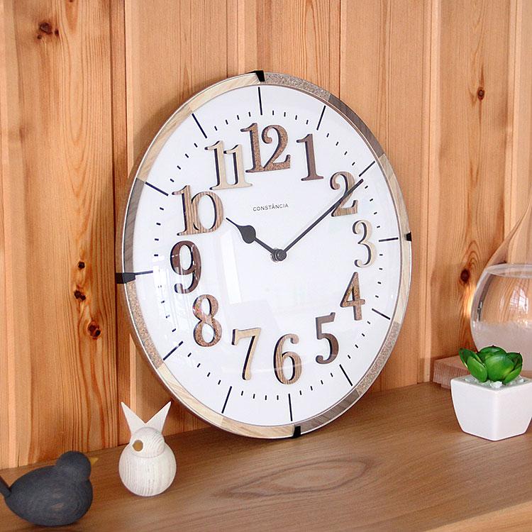 掛け時計 ティール 電波時計 木 コルク 木製 ナチュラル ウォールクロック 見やすい リビング おしゃれ かわいい TIEL CL-9706 インターフォルム クリスマス | INTERFORM | 06