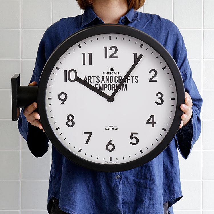 ダブルフェイス時計　インターフォルム CL-2138 時計 掛け置き時計 ロベストン CL-2138 インターフォルム interform