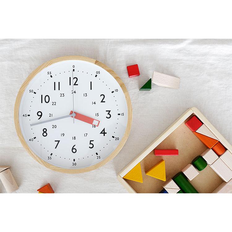 壁掛け時計 掛け時計 知育時計 電波時計 カラフル 知育 リビング 子供部屋 木 おしゃれ かわいい 子ども ストゥールマン CL-2937 プレゼント ギフト オシャレ | INTERFORM | 03