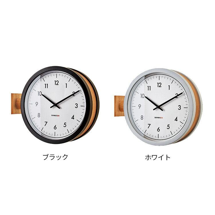 INTERFORM（インターフォルム） 壁掛け時計 掛け時計 両面 壁付け