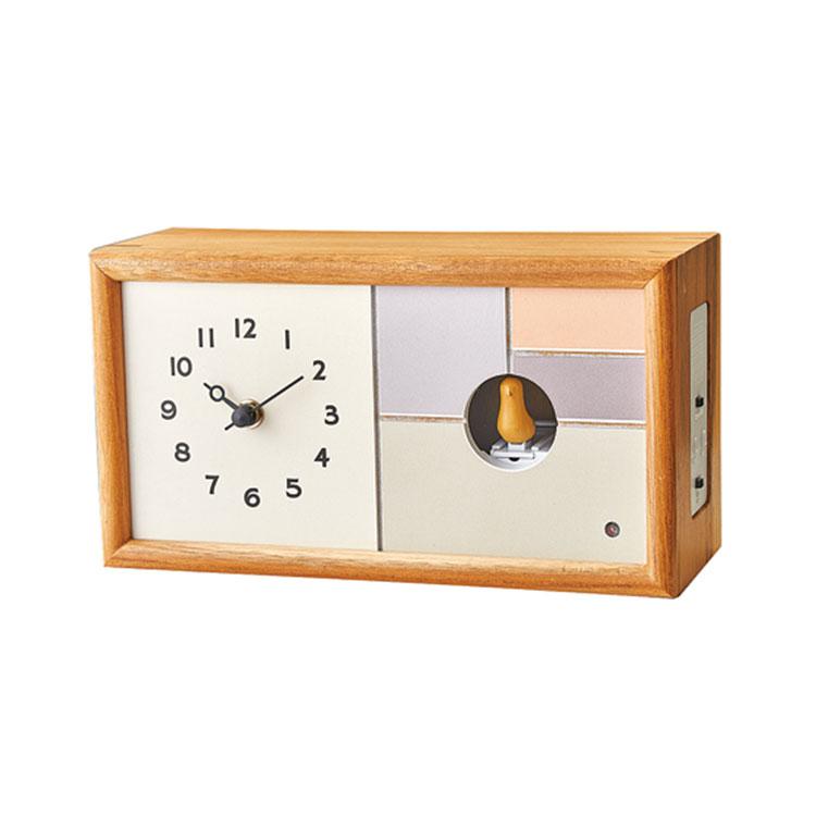 置き時計 鳩時計 掛け時計 木製 北欧 パステル ナチュラル シンプル おしゃれ かわいい 鳥 デザイン 子供部屋 リビング インテリア シャルロア クリスマス | ブランド登録なし | 01