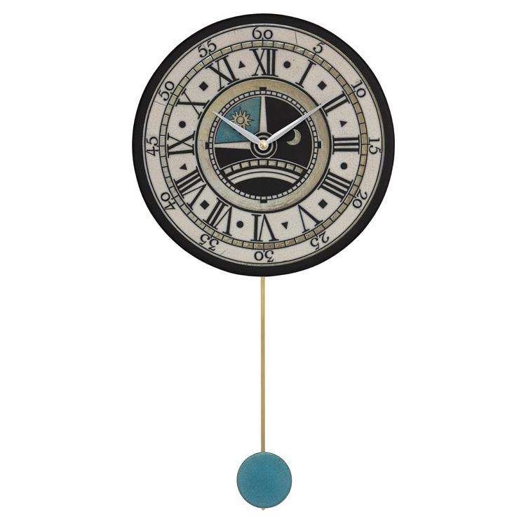 振り子時計 ザッカレラZ180 掛け時計 壁掛け イタリア 陶器 楽焼 アンティーク レトロ モダン アート おしゃれ リズム時計 手作り クリスマス | ブランド登録なし