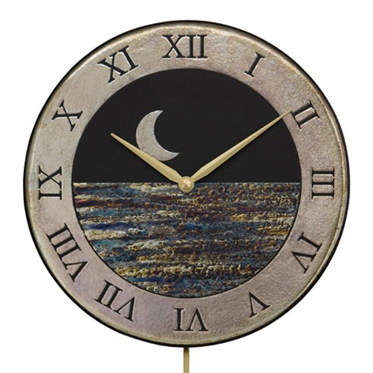 振り子時計 ザッカレラZ181 掛け時計 壁掛け イタリア 陶器 楽焼 アンティーク レトロ モダン アート おしゃれ リズム時計 手作り クリスマス | ブランド登録なし | 01