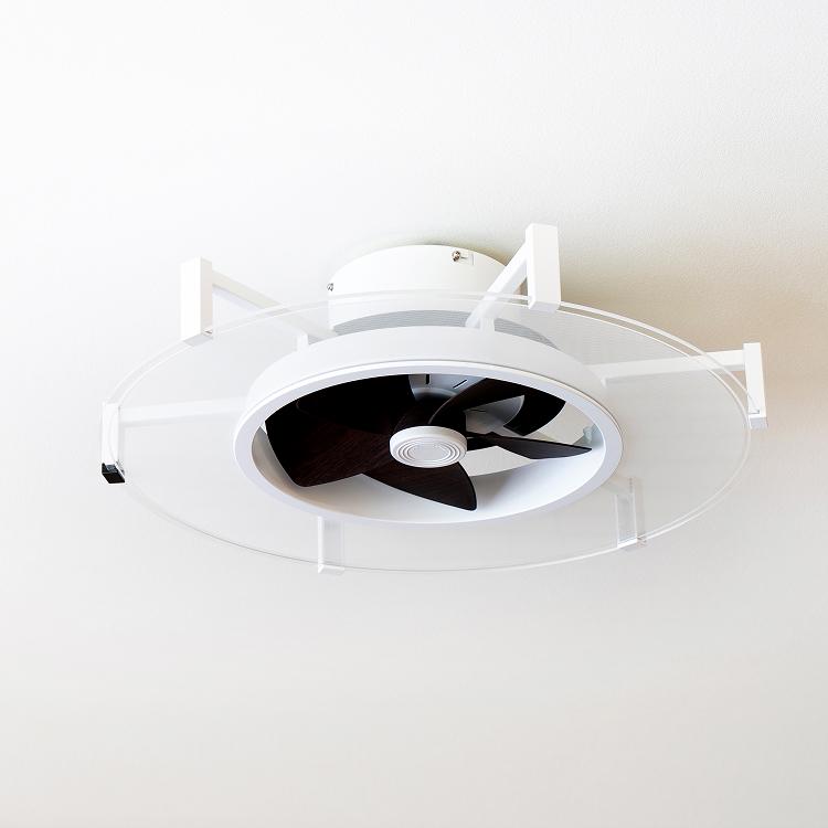 パネライトサーキュレーター JE-CF029 Life on Products JAVALO ELF シーリングファン 12インチ LED 薄型 調光 調色 風量切替 リモコン付 リビング 節電 省エネ | Life on Products | 07