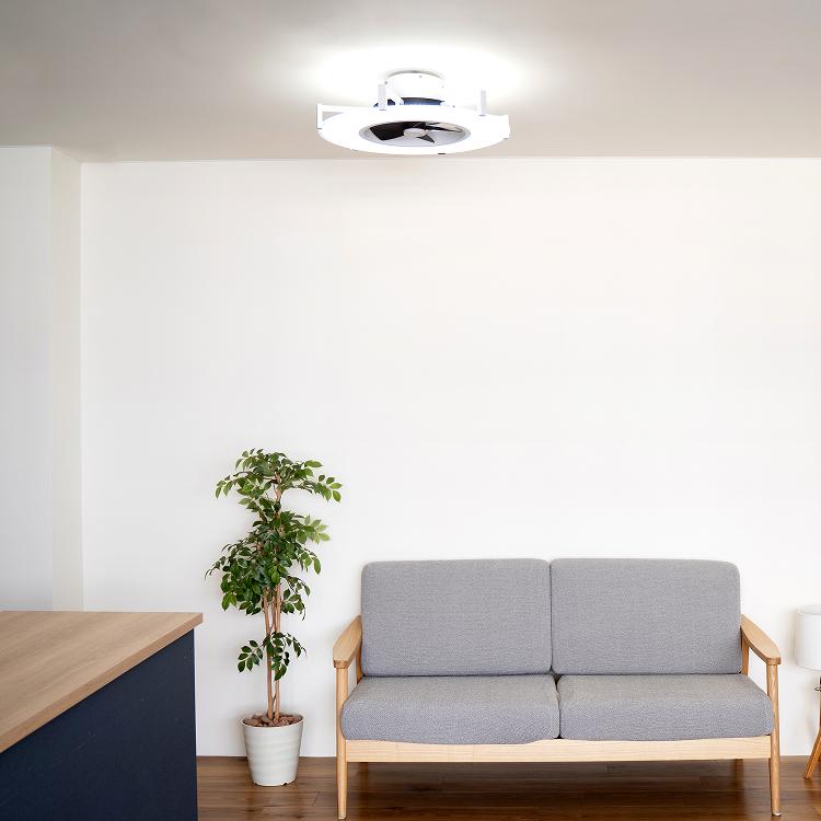 パネライトサーキュレーター JE-CF029 Life on Products JAVALO ELF シーリングファン 12インチ LED 薄型 調光 調色 風量切替 リモコン付 リビング 節電 省エネ | Life on Products | 10