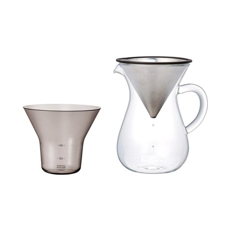 コーヒーカラフェセット 600ml ステンレス コーヒーメーカー おしゃれ シンプル 電子レンジ 食洗器 対応 KINTO キントー SCS-04-CC-ST SLOW COFFEE STYLE | KINTO | 01