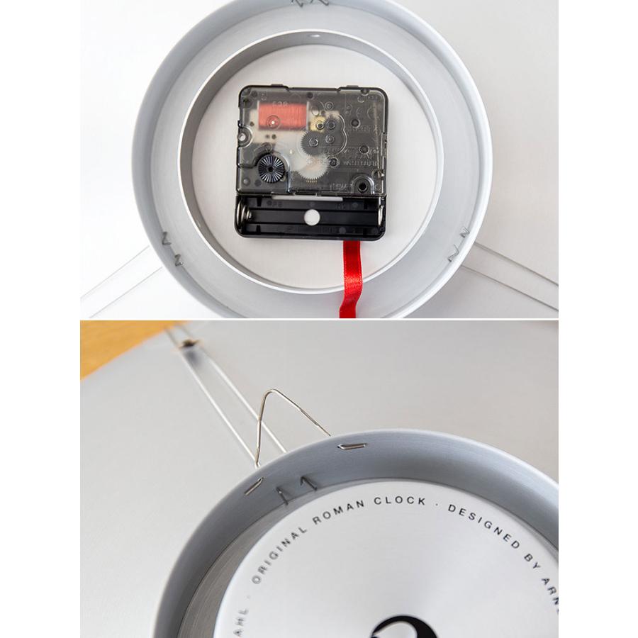 掛け時計 ローマ数字 29cm モノトーン  ロゴ オシャレ シンプル 北欧 高級 リビング モダン デザイン かわいい おしゃれ アルネヤコブセン クリスマス | ARNE JACOBSEN | 07