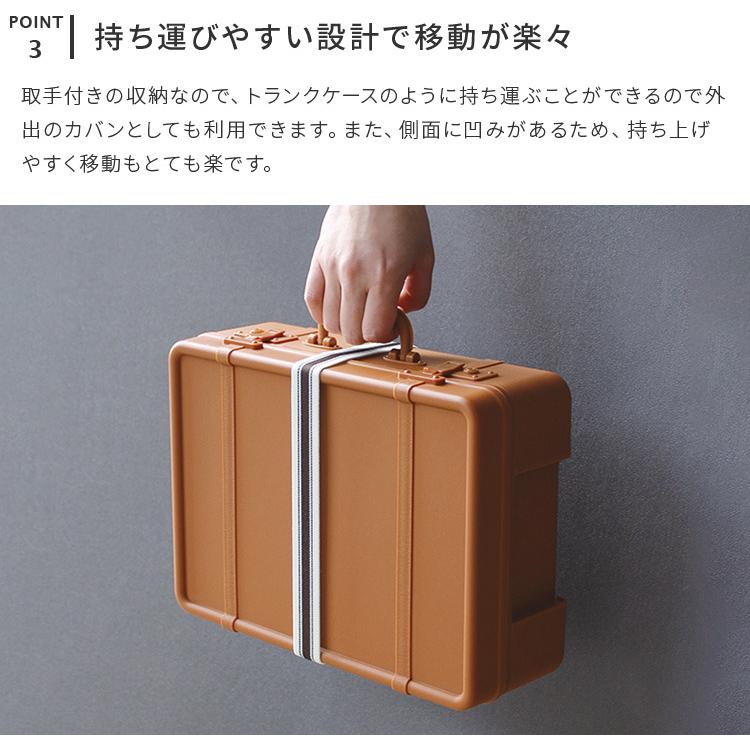 収納ボックス 収納 収納ケース トランク型 トランク リビング ダイニング 寝室 子供部屋 かわいい おしゃれ 北欧 シンプル トランクストーリー Sサイズ | ブランド登録なし | 05
