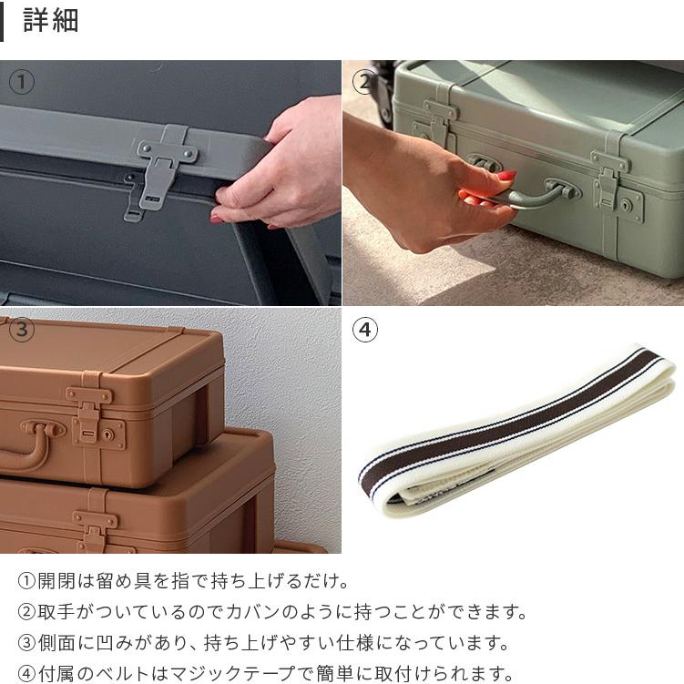 収納ボックス 収納 収納ケース トランク型 トランク リビング ダイニング 寝室 子供部屋 かわいい おしゃれ 北欧 シンプル トランクストーリー Sサイズ | ブランド登録なし | 09