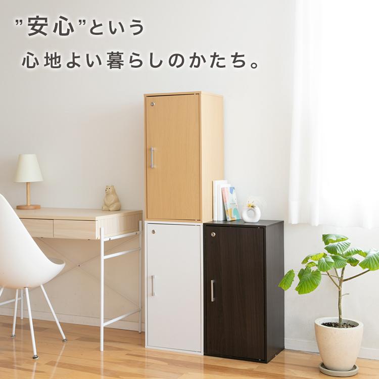 キューブボックス 縦長 鍵付き CUBE BOX カギ付き 鍵付きボックス 縦型 扉付き 書庫 収納ボックス 収納家具 キャビネット カラーボックス 木製 本棚 ロッカー | ブランド登録なし | 17