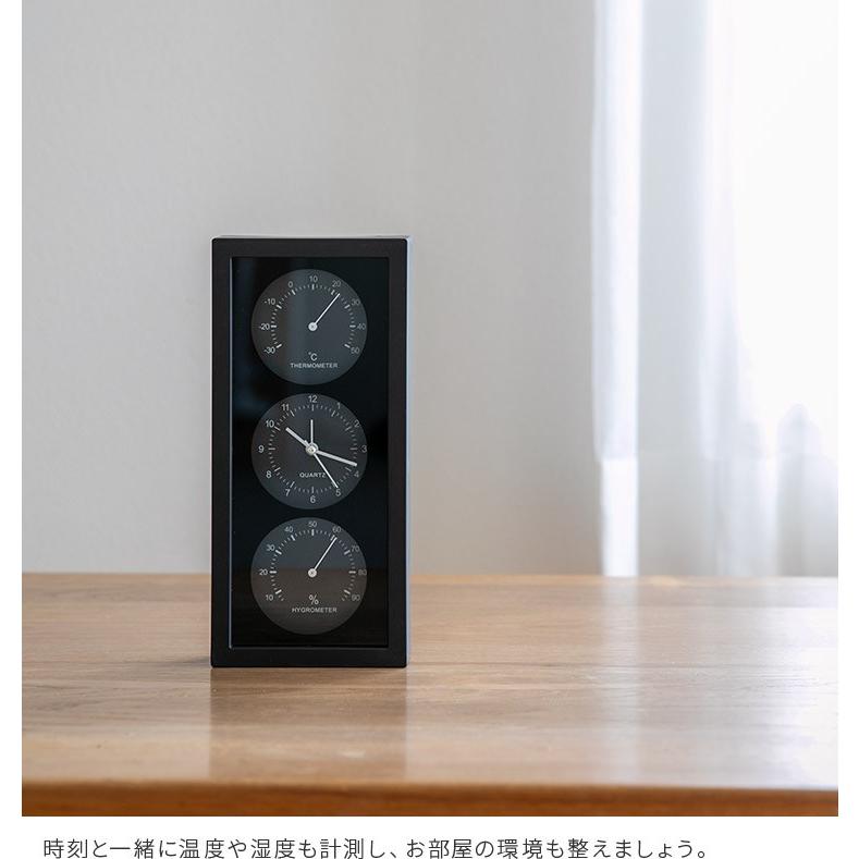 置き時計温湿度付系き ダンデ 目覚まし時計 温度計 湿度計 コンパクト おしゃれ アナログ 結婚祝い 新築祝い デザイン シンプル 新生活 一人暮らし クリスマス | 不二貿易 | 08