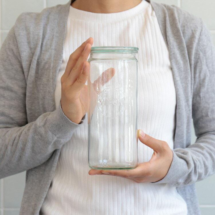 キャニスター WECK ウェック ストレート 1000ml 保存容器 ガラス パスタ ボトル ケース ストッカー 花瓶 フラワーベース おしゃれ ギフト プレゼント | WECK | 01