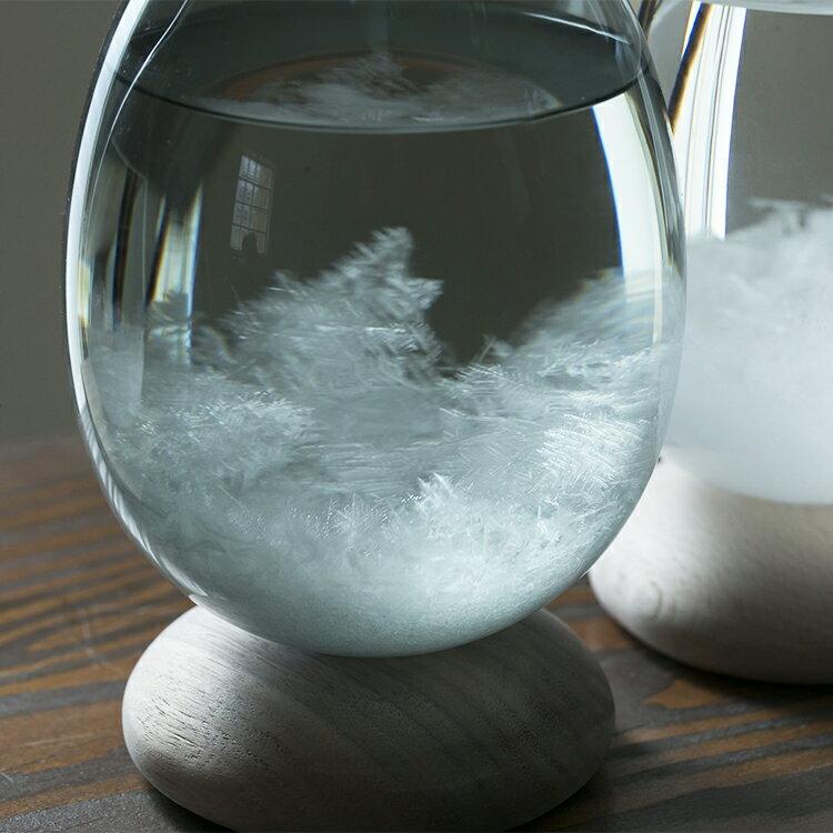 オブジェ 天気予報 クリア ストームグラス 卵型 たまご 透明 かわいい インテリア 飾り プレゼント おしゃれ テンポパルス ドーン Tempo Pulse DAWN 100percent | 100percent | 01