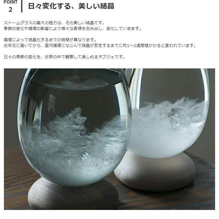 オブジェ 天気予報 クリア ストームグラス 卵型 たまご 透明 かわいい インテリア 飾り プレゼント おしゃれ テンポパルス ドーン Tempo Pulse DAWN 100percent | 100percent | 03