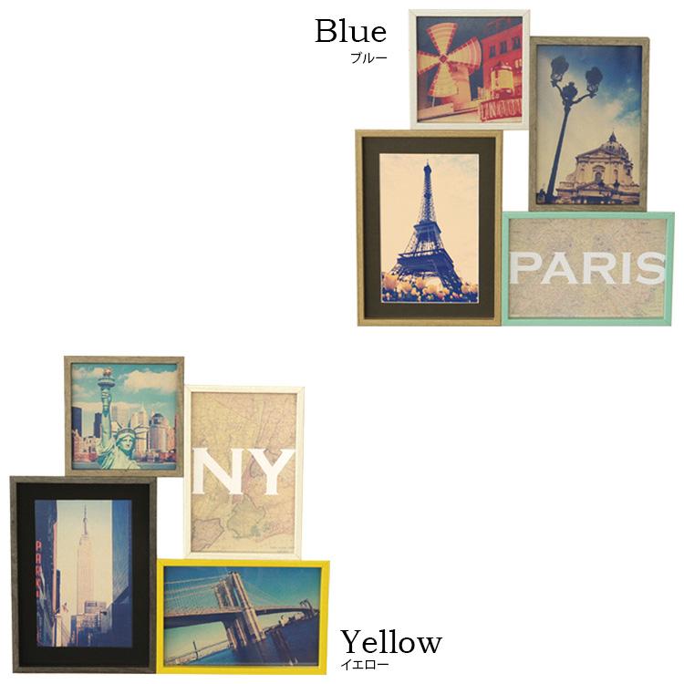 4連 フォトフレーム ブリストル Bristol 写真立て 壁掛け アンティーク 木製 複数 4枚 プレゼント レトロ フレンチ 卓上 おしゃれ クリスマス | ブランド登録なし | 01