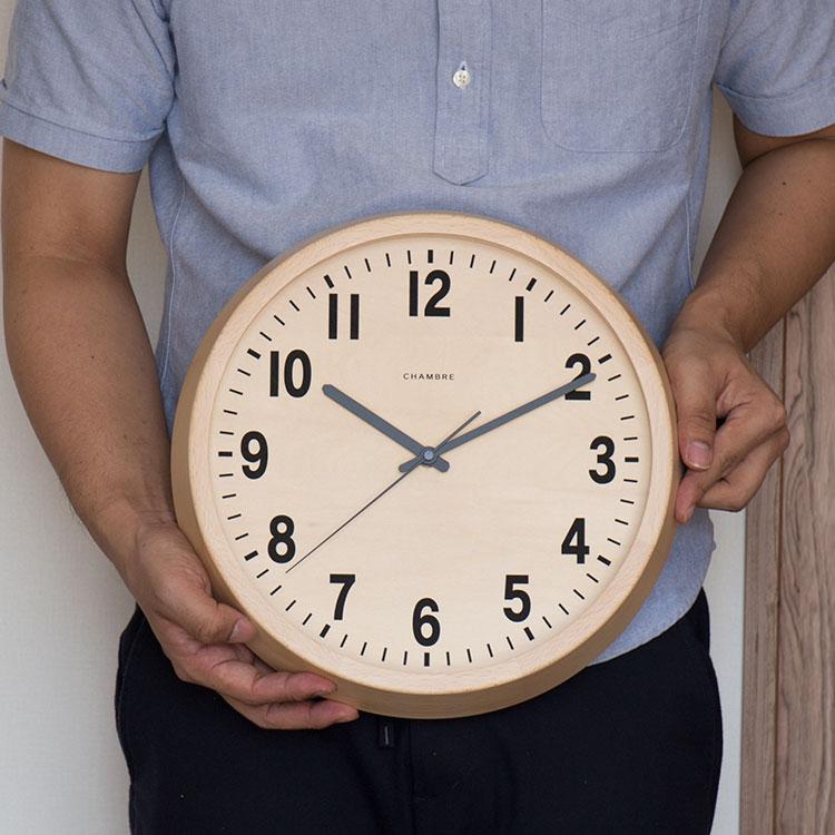 電波時計 掛け時計 壁掛け オシャレ シンプル おしゃれ 北欧 静か 音がしない ウォールクロック パブリッククロック インターゼロ クリスマス CHAMBRE CH-027 | ブランド登録なし | 05