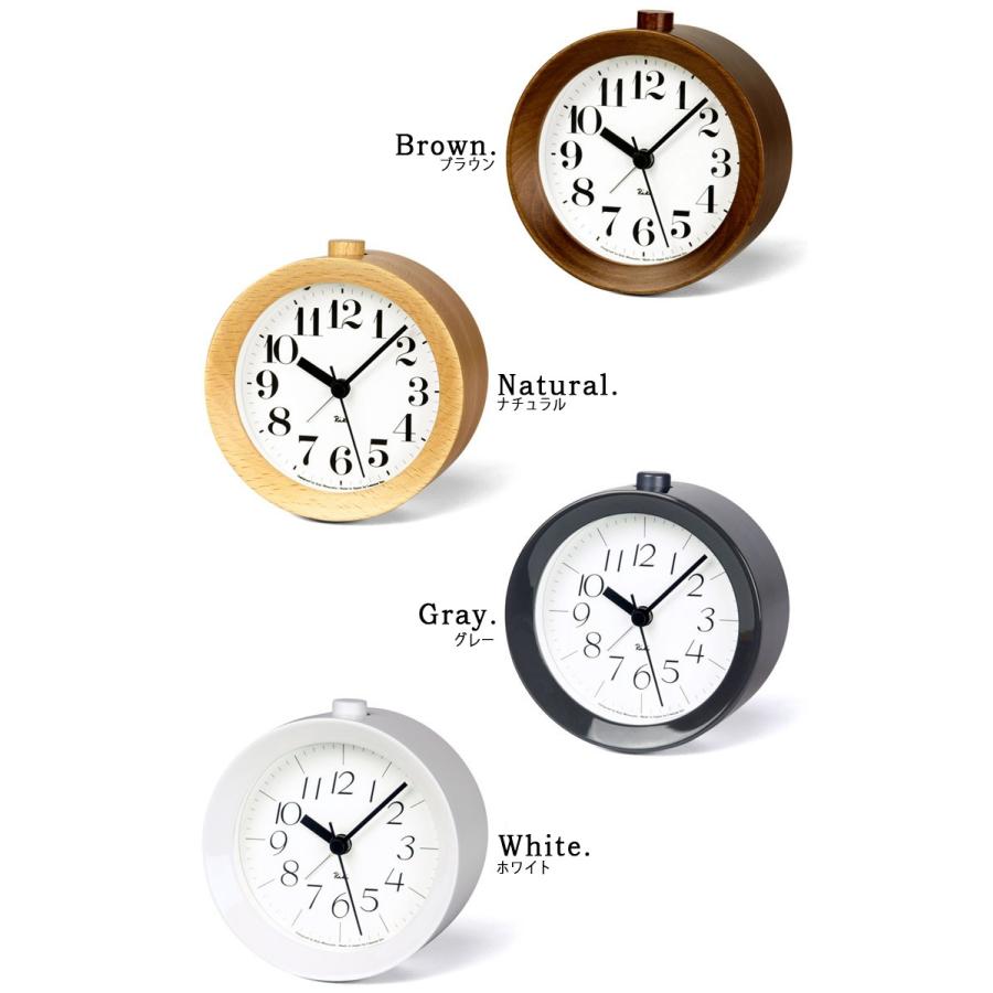 置き時計 目覚まし時計 ナチュラル ブラウン グレー ホワイト 白 インテリア 雑貨 オシャレ シンプル 北欧 Riki Clock リキクロック アラームクロック Wr09 15 C65wr09 15 インテリア時計のクロックラック 通販 Yahoo ショッピング