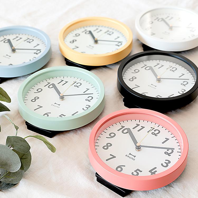 壁掛け時計 掛け時計 ブルーノ 電波2WAYジョイフルクロック 置き時計 両用 兼用 ナチュラル おしゃれ かわいい 小さめ アナログ 新築祝い プレゼント クリスマス | ブランド登録なし