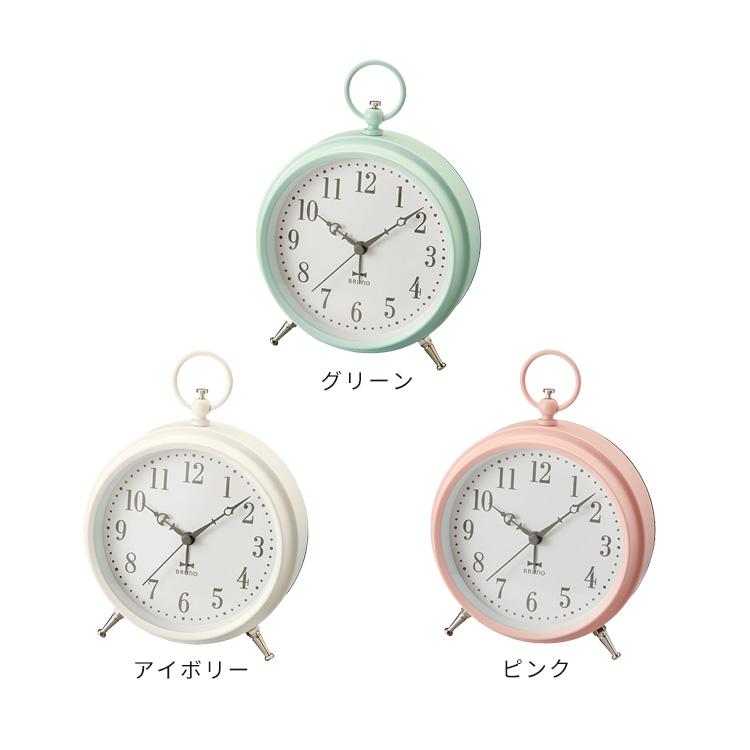置き時計 目覚まし時計 オシャレ インテリア アラーム 雑貨 かわいい 北欧  レトロ プレゼント ブルーノ BRUNO パステルレトロアラームクロック クリスマス | BRUNO | 01