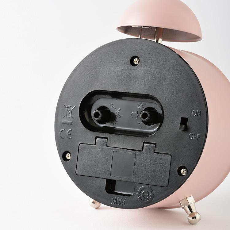 置き時計 目覚まし時計 アラーム オシャレ ピンク アイボリー グリーン 緑 北欧 かわいい プレゼント BRUNO ブルーノ アンティークソロベルアラームクロック | BRUNO | 07