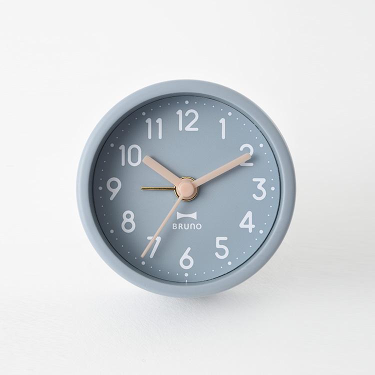 置き時計 目覚まし時計 ステップムーブメント アラーム 時計 子供部屋 おしゃれ プレゼント ギフト クリスマス ラウンドリトルクロック ブルーノ BRUNO | BRUNO | 02