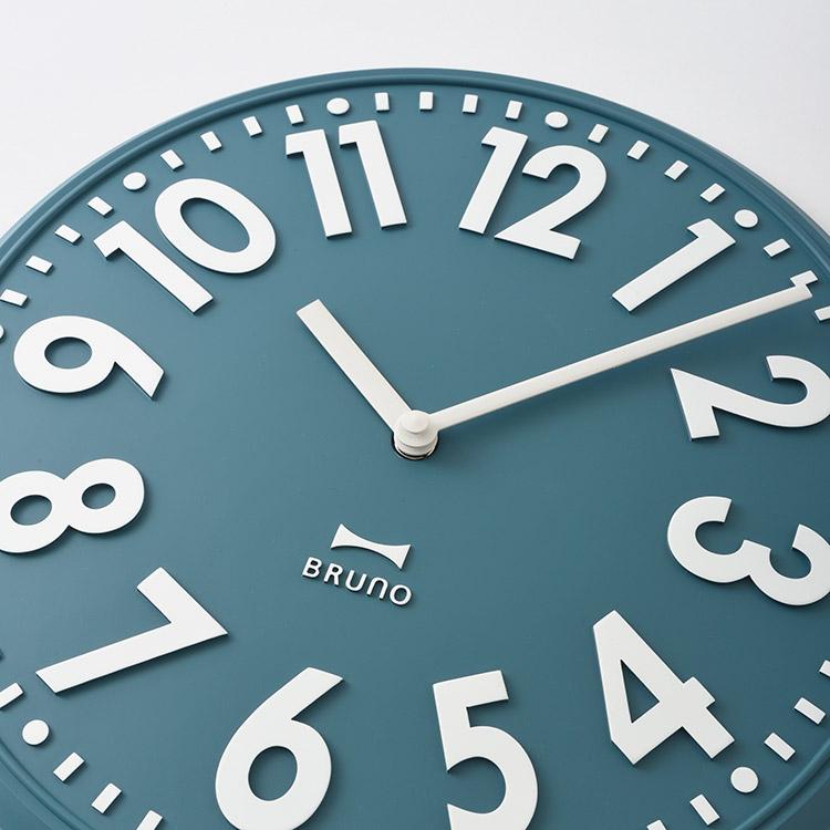 BRUNO（ブルーノ） 壁掛け時計 掛け時計 エンボスウォールクロック