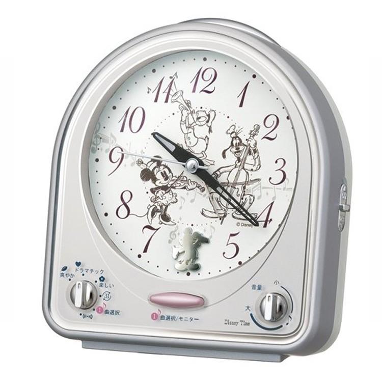 目覚まし時計 ミッキー＆フレンズ セイコー SEIKO FD464S 置き時計 置時計 シンプル かわいい ディズニー ミニー 報時 おしゃれ | 