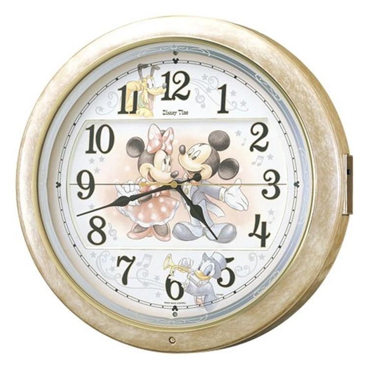 電波からくり時計 ミッキー＆フレンズ セイコー SEIKO FW561A 電波時計 壁掛け時計 インテリア カラフル おしゃれ | 