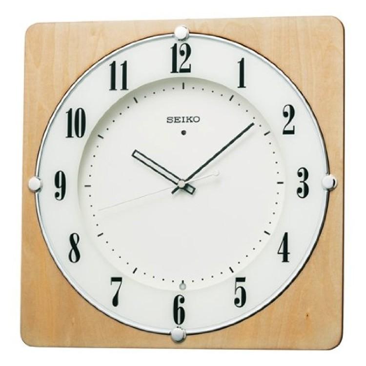 電波時計 セイコー SEIKO KX382B 壁掛け時計 シンプル おしゃれ 壁時計 音がしない スイープ 連続秒針 | 