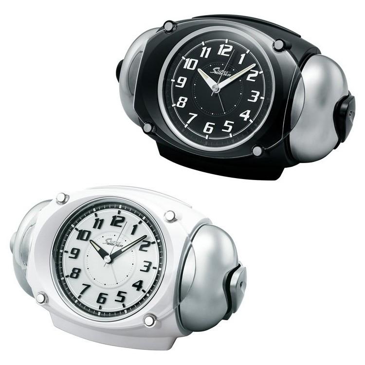 大音量 目覚まし時計 セイコー SEIKO NR438K NR438W 置き時計 置時計 ベル音 スイープ 連続秒針 音がしない ライト 夜光 おしゃれ | 