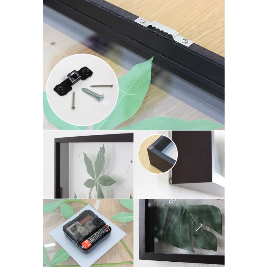 リーフアートクロック 掛時計 壁掛け時計 音がしない 連続秒針 アジアン 植物 ミッドセンチュリー 和モダン おしゃれ |  | 01