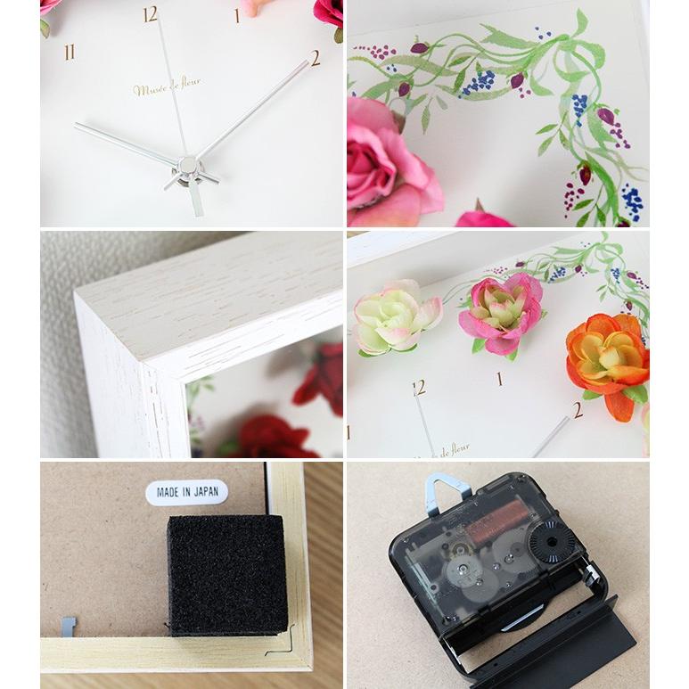 ミュゼドゥフルール Musee de Fleur ラナンキュラス 壁掛け時計 おしゃれ 音がしない 静音 連続秒針 花 |  | 02