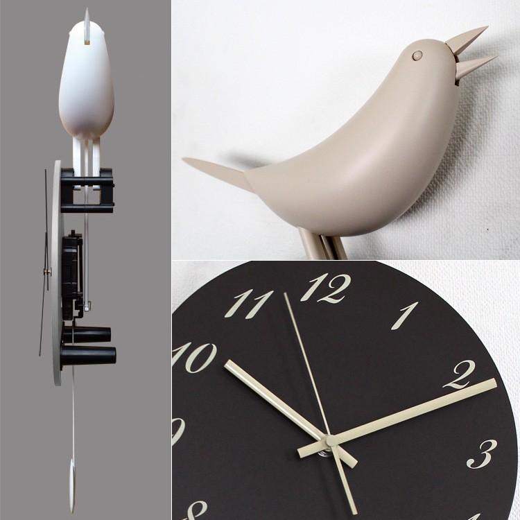 壁掛け時計 掛け時計 振り子時計 シンギングバード Singing Bird おしゃれ 動物 アニマル 鳥 シンプル モダン クリスマス | ブランド登録なし | 02