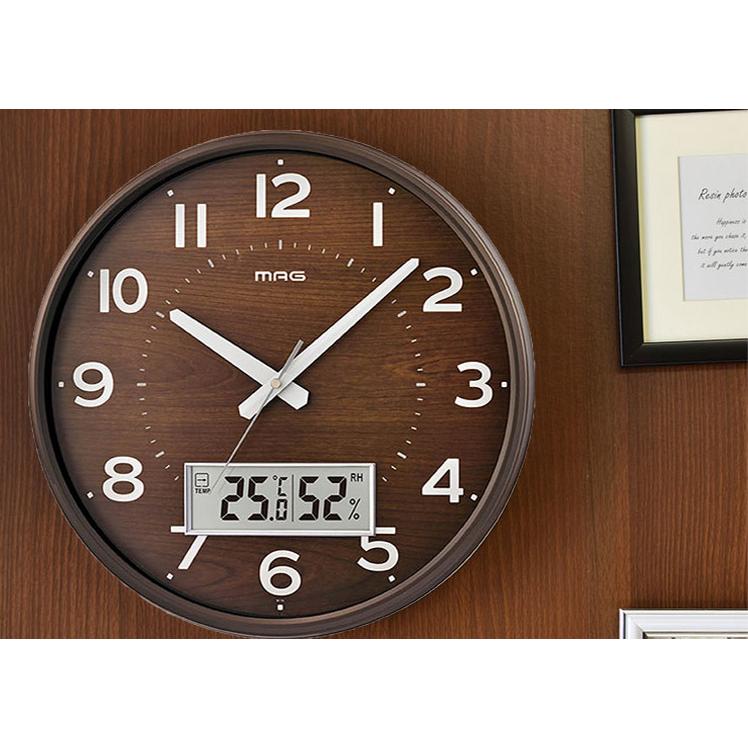 電波掛時計 MAG ゴーフル 掛け時計 リビング 電波時計 湿度計 おしゃれ オシャレ 壁掛け時計 寝室 子ども部屋 クロック 壁掛け クリスマス ギフト プレゼント |  | 07