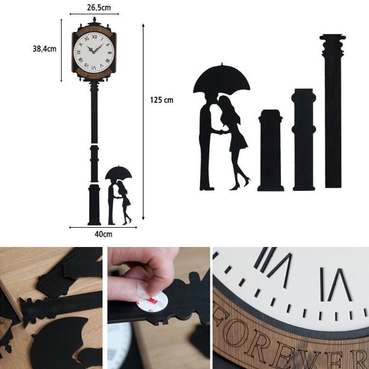 クロックタワー Clock Tower 壁掛け時計 おしゃれ 連続秒針 スイープ 静音 音がしない デザイン 木目 |  | 01