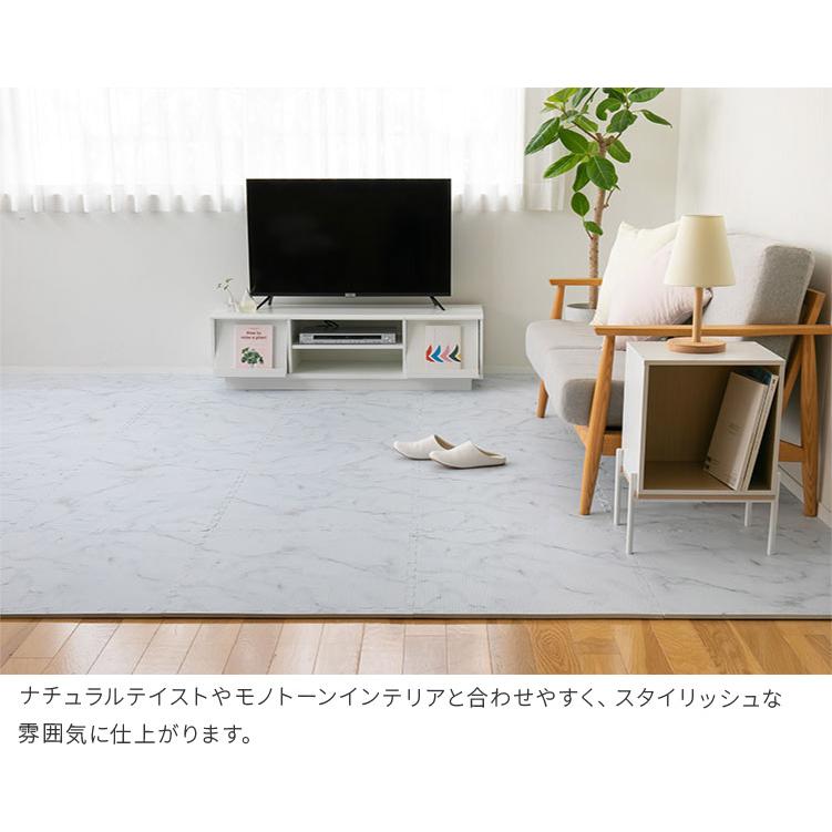 ジョイントマット 大判 大理石柄 おしゃれ 赤ちゃん 幅60cm 2畳 8枚 パズルマット プレイマット フロアマット 防音 防水 キッズラグ ラグ 子供 赤ちゃん | ブランド登録なし | 17