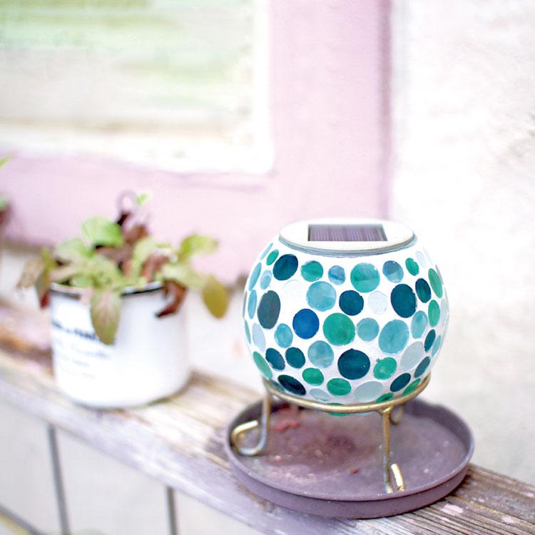 ガーデンライトKaleido カレード  ガーデンランプ モザイク ガラス 自動点灯 ガーデニング 庭 ソーラー充電 キャンプ プレゼント 屋外 照明 軒下 オシャレ |  | 03